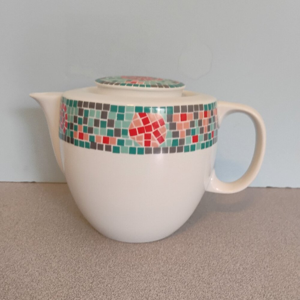 Habitat Vintage Mosaic Pattern Tea Pot Very Rare